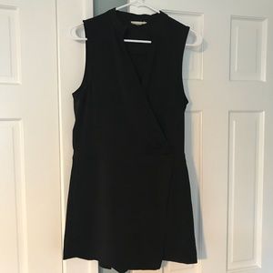 Romper with faux skirt in front